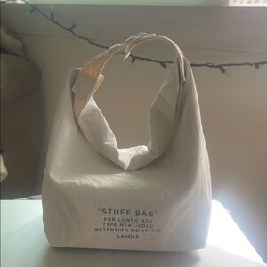 Cream Stuff Bag Tote Lunch Bag